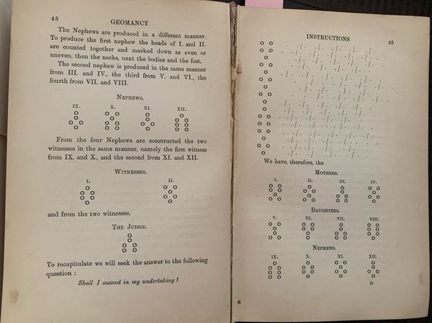 Pages with diagrams of Nephews, Witnesses, and the Judge and instructions on deriving each.